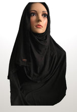 Black stretchy (COT) Instant hijab SF