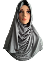 Olivine Green stretchy (COT) instant hijab SF