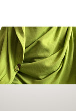 Citron green stretchy (COT) instant hijab CF