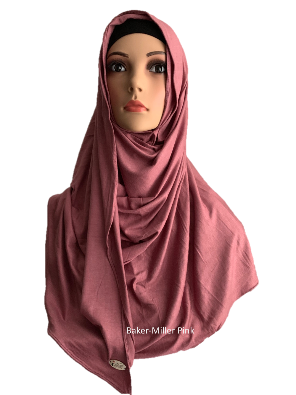 Baker-Miller Pink stretchy (COT) instant hijab SF