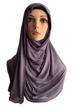 Pink Lavender stretchy (COT) instant hijab SF