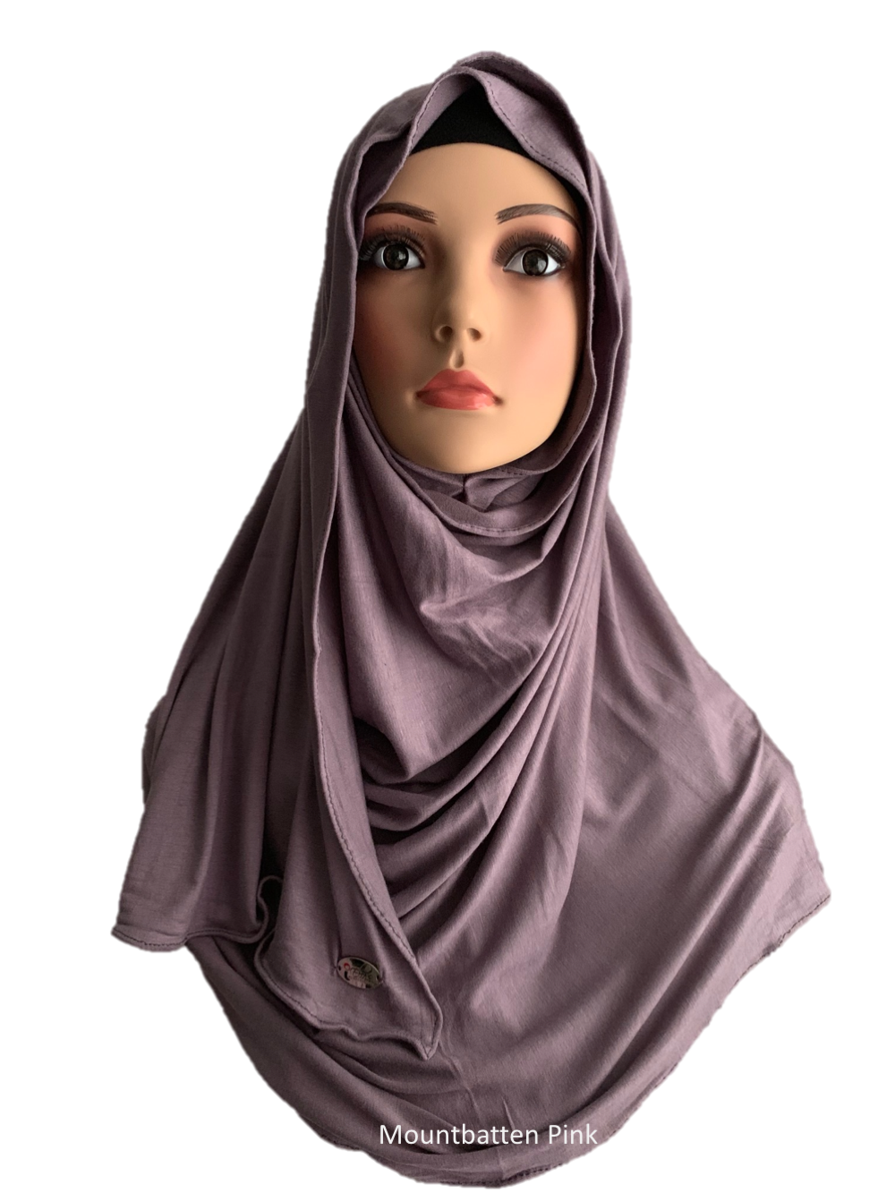 Mountbatten Pink stretchy (COT) instant hijab SF