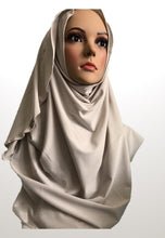 Eggshell off white stretchy (COM) instant hijab CF