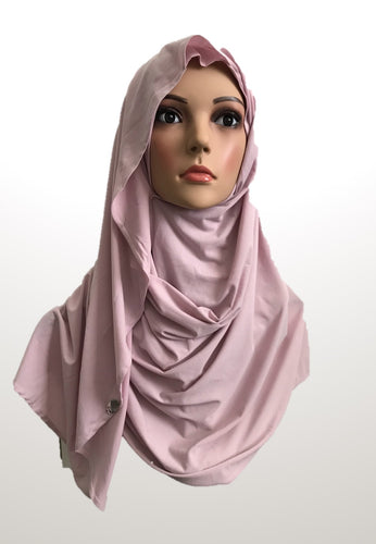 Cameo pink stretchy (KOR) instant hijab CF