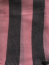 Knitted instant Salmon Pink and black lines