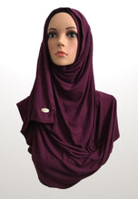 Antique Ruby stretchy (COT) instant hijab SF