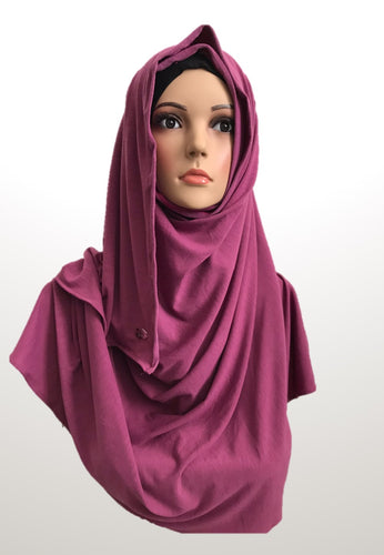 Byzantine stretchy (COT) instant hijab SF