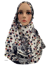 (S4ToyMou) White toy printed full-instant hijab